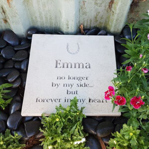 Sandstone Plaque (No Ashes) Personalised Pawprint can be added