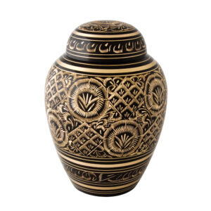 Designer Kanta Radiance Urn (Black/Bronze)