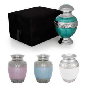 Keepsakes Polished Nickel (Teal/Pink/Blue/White)