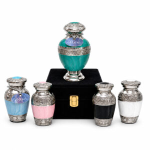 Keepsakes Polished Nickel (Pink/Blue/White/Black/Teal)