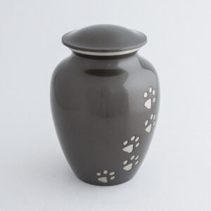 Paws to Heaven Slate Urn with Silver Pawprints