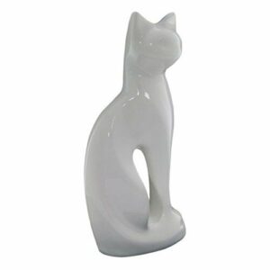 Spirit of Cat figurine urn – White