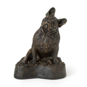 French Bulldog Urn - Cold Cast Resin in Bronze Finish