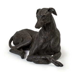 Greyhound Urn - Cold Cast Resin in Bronze Finish