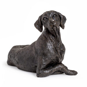 Pointer Urn - Cold Cast Resin in Bronze Finish