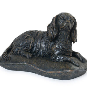Cavalier King Charles Urn - Cold Cast Resin in Bronze Finish