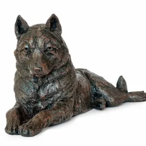 Husky Urn - Cold Cast Resin in Bronze Finish