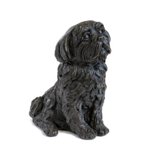 Shih Tzu Urn - Cold Cast Resin in Bronze Finish