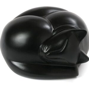 Sleeping Cat Resin Urn - Black Only