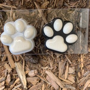 Pet Memorial Keepsake - Small Resin Pawprint with Your Pet's Ashes/Hair - Perfect for Cats