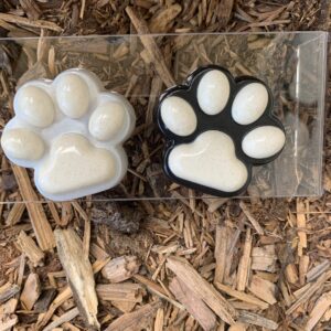 Pet Memorial Keepsake - Small Resin Pawprint with Your Pet's Ashes/Hair - Perfect for Cats