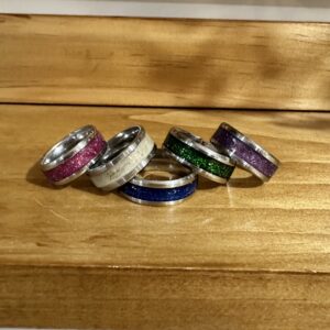 Your Loved One's Ashes into Unisex Stainless Steel Rings