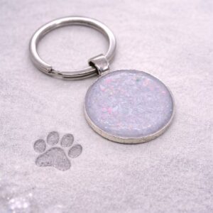 Your Own Unique Keyring with Your Loved One's Ashes - Your Choice of Colour/Ashes/Hair/Microchip (if retrieved)