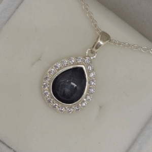 Stunning Solid Sterling Silver Pendants - Made with Your Loved One's Ashes - Your Choice of Colour