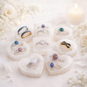 Gorgeous Dress Rings - Made with Your Loved One's Ashes - Your Choice of Colour