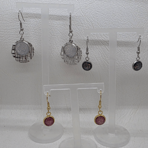 Beautiful Earrings - Made with Your Loved One's Ashes - Your Choice of Colour