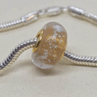 pearl gold glass-look pet ashes memorial bead Brisbane