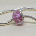 pearl pink glass-look pet ashes memorial bead Brisbane