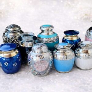 Designer Brass Urn Water Cremation Package